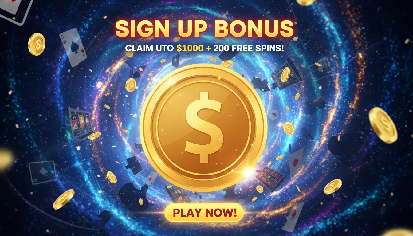 Lucky sign up bonus